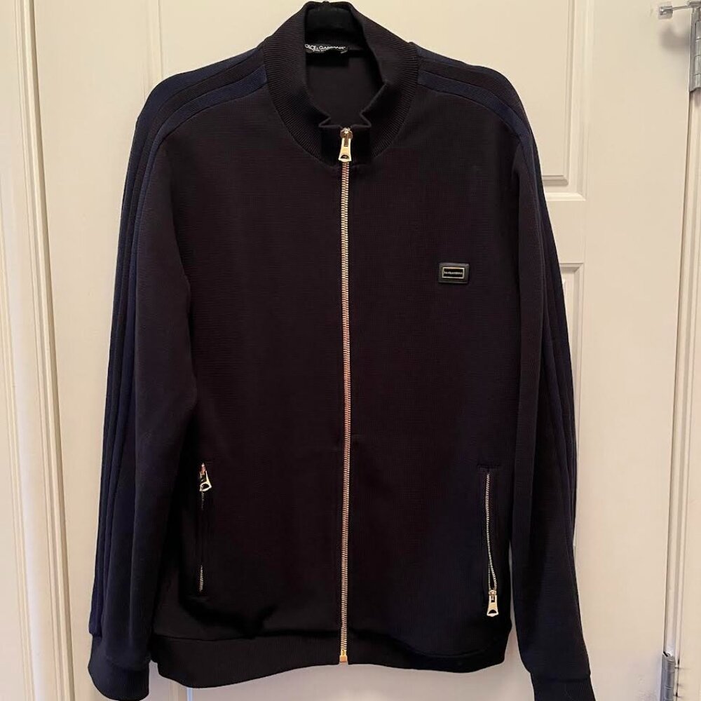 Dolce & Gabbana Man's Black Track Jacket